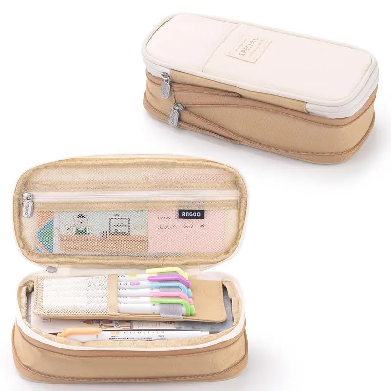 2023 New Kawaii Pencil Case Large Capacity Cosmetic Bag Cute Pouch Box Back to School Pen Bag Supplies Korean Stationery