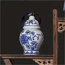 Jingdezhen синий и белый фарфор маленький общий кувшин креативная маленькая фляжка фарфоровая Рождественская елка украшения