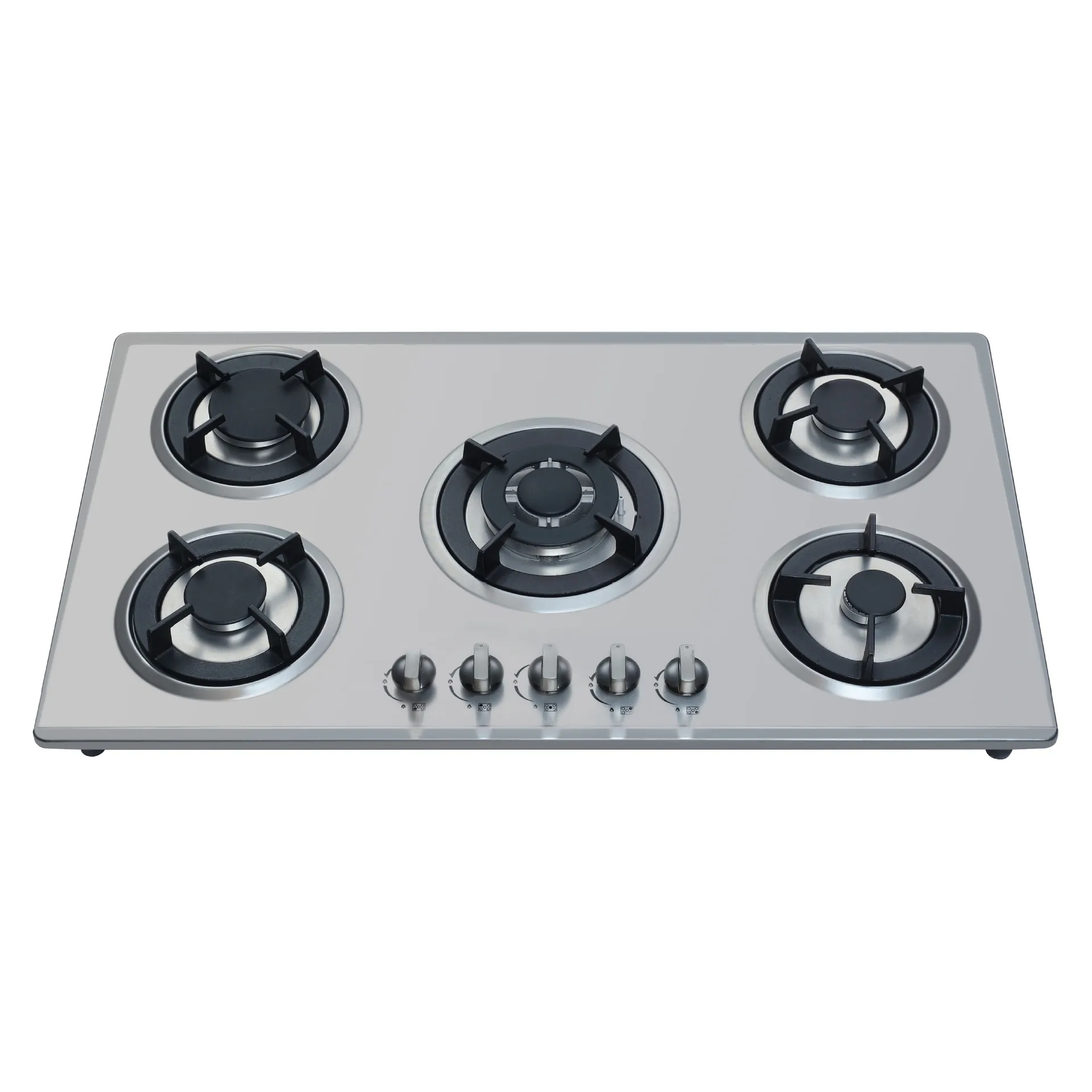 OEM GS-101Tempered Glass Super good blue flame gas cooker stove with 4 brass burner gas hobs