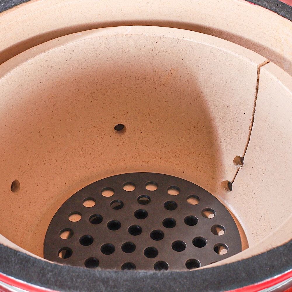 HJMK 21 inch XL Classic Ceramic Big Size Joe Green Egg Shaped Charcoal Bbq Grill Kamado