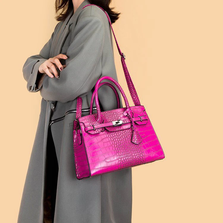 New fashion women hand Bag 2023 New Crocodile Pattern Platinum Large Capacity Shoulder Bag Multi piece Set Handbag