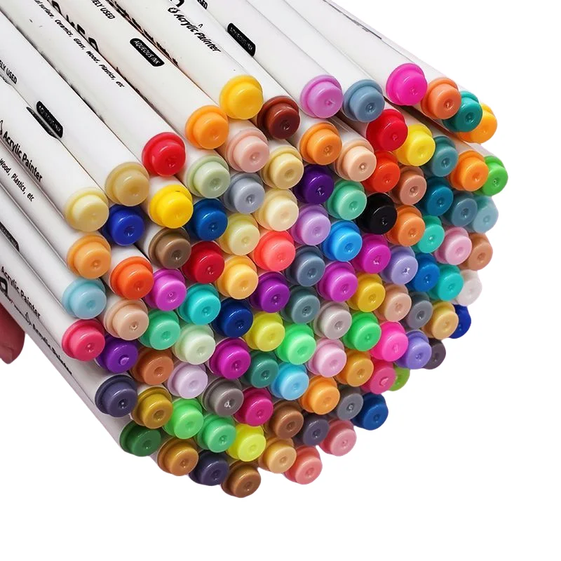 Акриловые маркеры для рисования школьников могут покрывать Цвета и моющиеся ручки