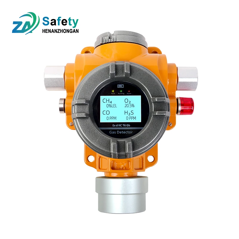 Oxygen concentration detector Fixed O2 gas alarm Point type confined space gas detector