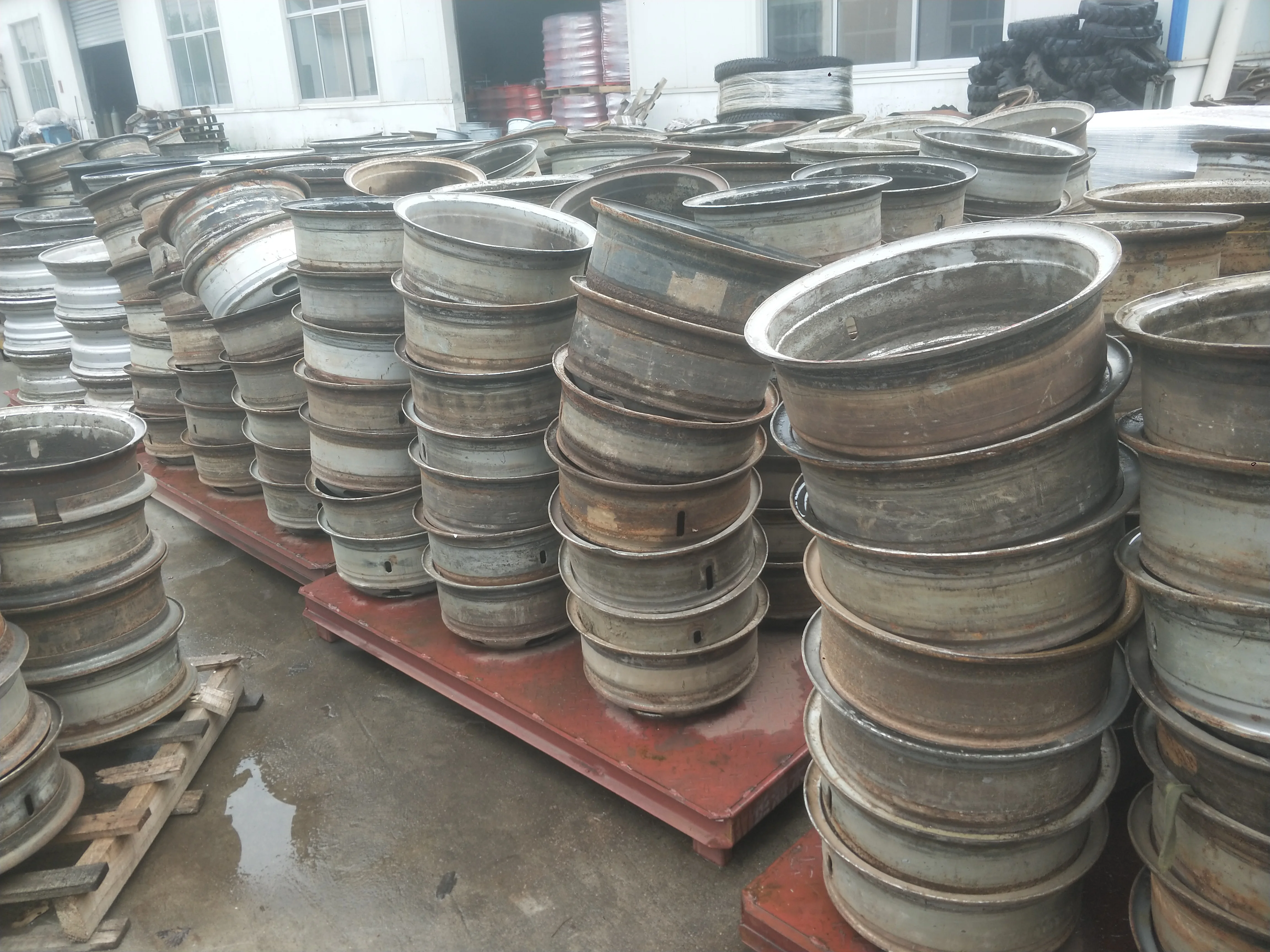 6.50-16 good condition second hand dump truck rim with cheap price