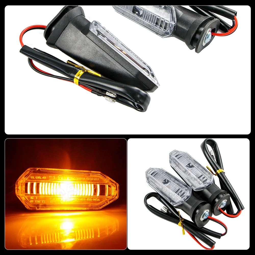 Front and rear acrylic rubber 13V 3.4W 1.2W indicator motorcycle turn signal lights
