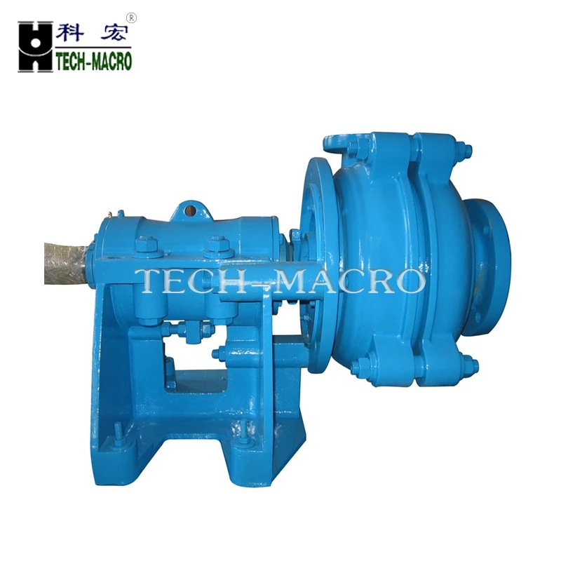 
High temperature slag pump rubber impeller centrifugal horizontal slurry pump 