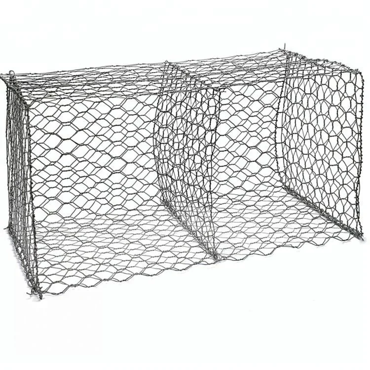 2X1X1m hexagonal 80X100mm falling rock gabion protective mesh