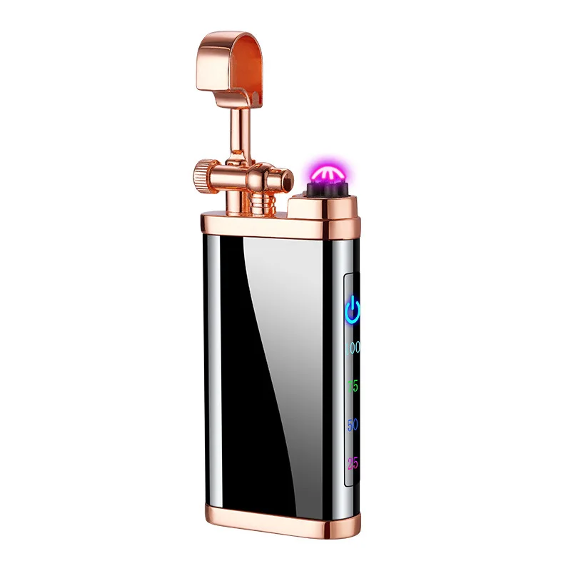 Windproof Rechargeable Dual Arc USB Lighter Induction Personalized High-quality Creative Gift Wholesale