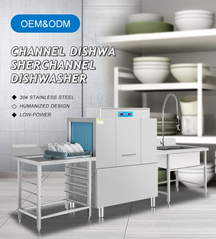 380V Large Commercial Dishwashers Stainless Steel Freestanding Modern Novel Design Factory Price Pcba Dishwasher ISO9001 CE 380