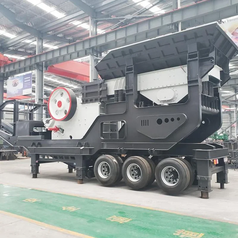 Самая популярная мобильная щековая дробилка 400x600 оборудование для обработки твердого гравийного камня