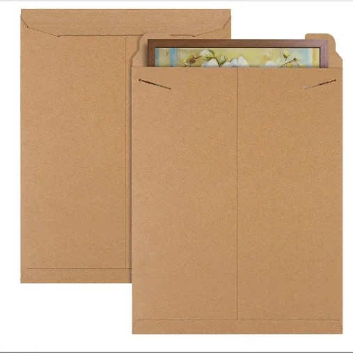 Custom Wholesale Rigid Cardboard Mailer Envelope Paper Envelope Mailers For Photo And Document