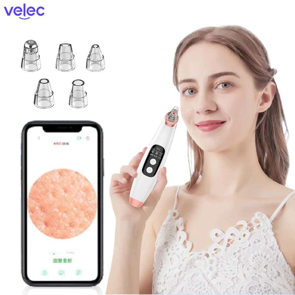 Skin Care Deep Pore Cleaner Intelligent Visual Nose Blackhead Remover Kit Suction Vacuum With Camera Mini Blackhead Removal