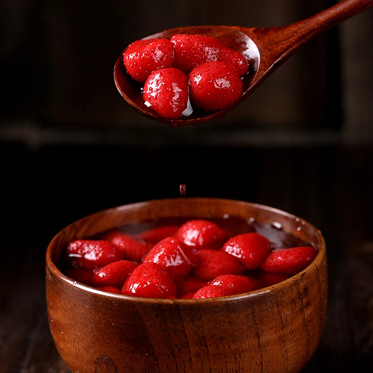 2023 New Season Healthy Fruit Light or Heavy Syrup Canned Strawberries