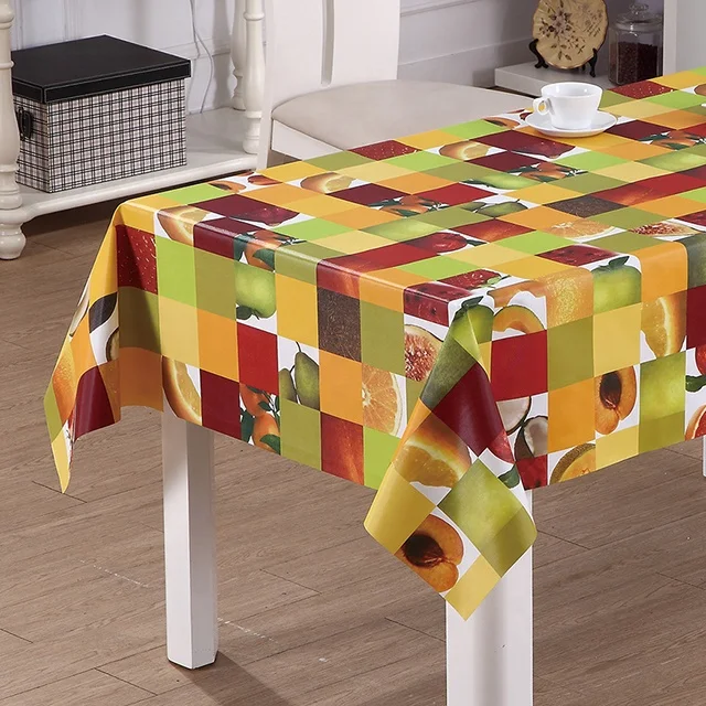 RNPT PVC tablecloth heat resistant oilproof waterproof  PW94-R098-1