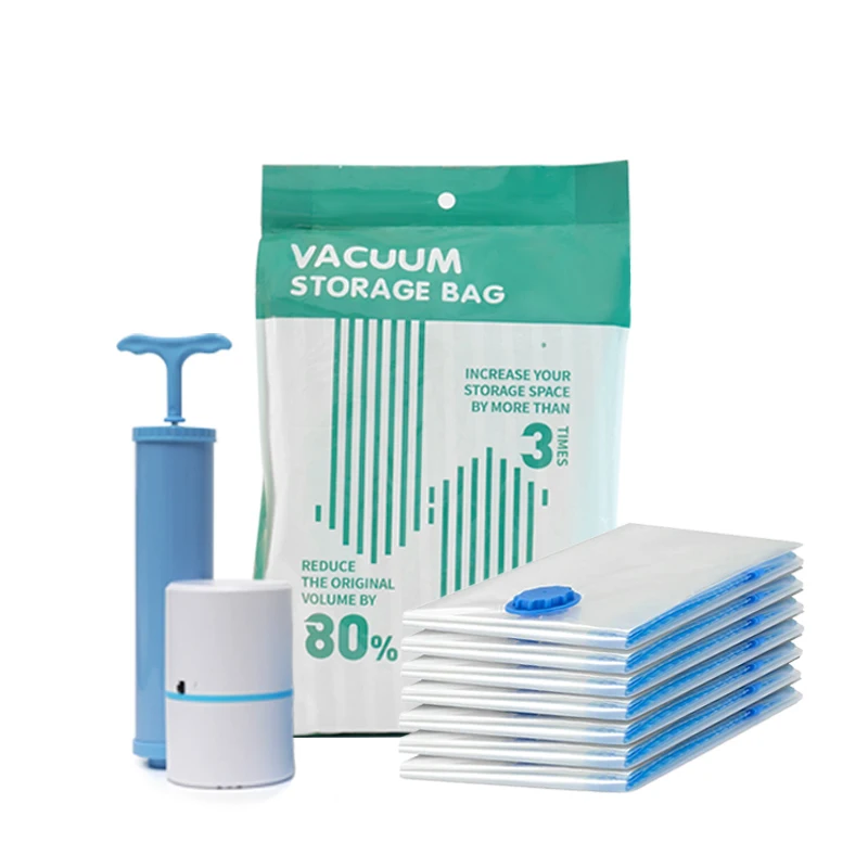 Wholesale Price Space Saver Household Bag Logo Plastic Vacuum Storage Bags For Bedding And Clothes