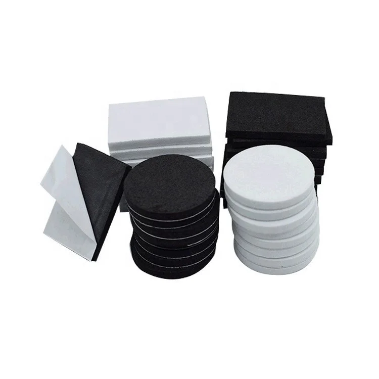 Custom Self Adhesive Backed EVA Felt Rubber Anti Slip Foam Pad Gasket Ring Products Silicone Rubber Feet Bumper Pads