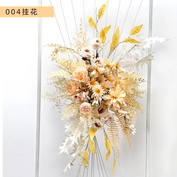 Wholesale Dark Light Champagne Flower Decoration Stand Flower Hotel Party Holiday Events Supplies