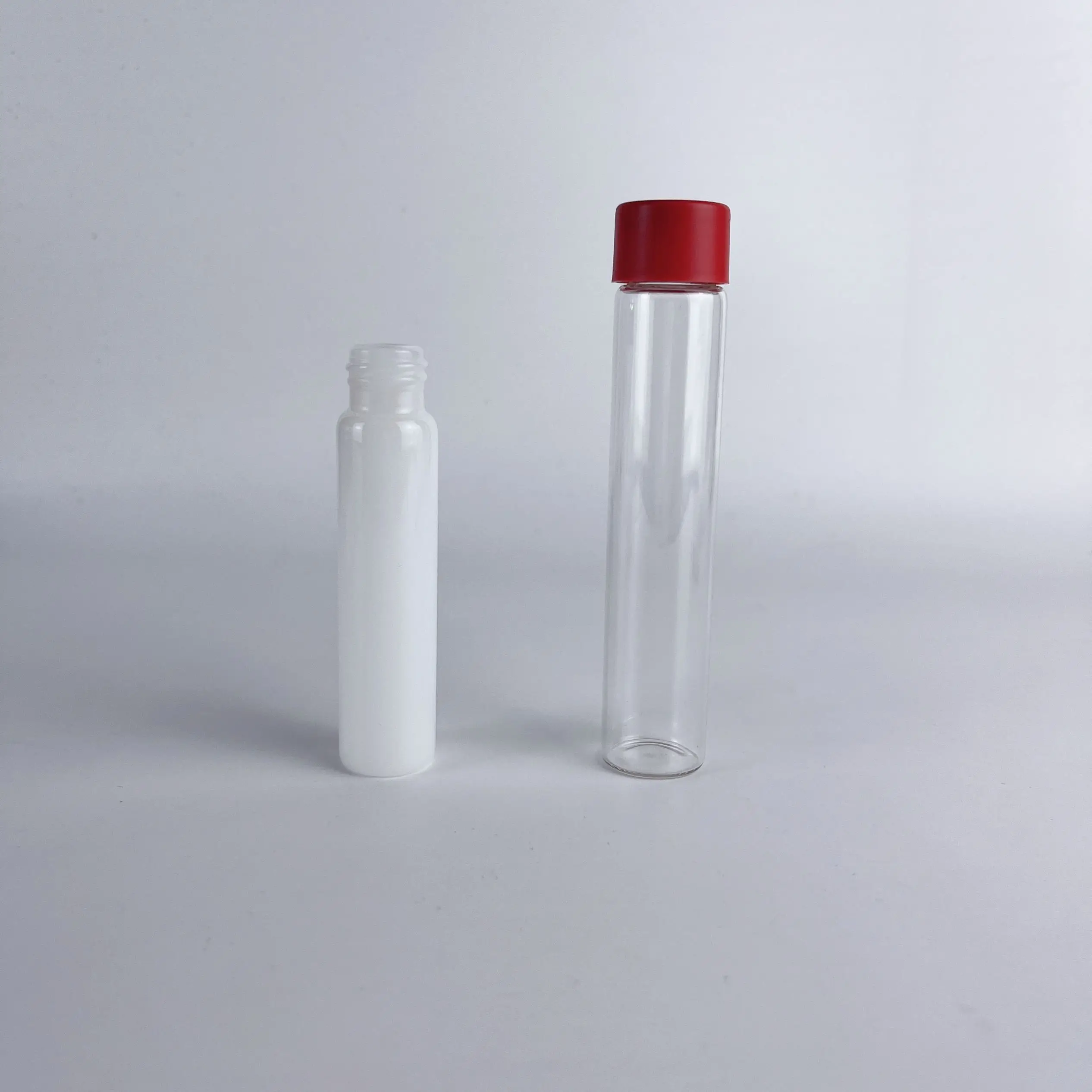 Smell proof 115mm Luxury 710 white jade glass tube bottle child resistant lids for ur rolls packaging