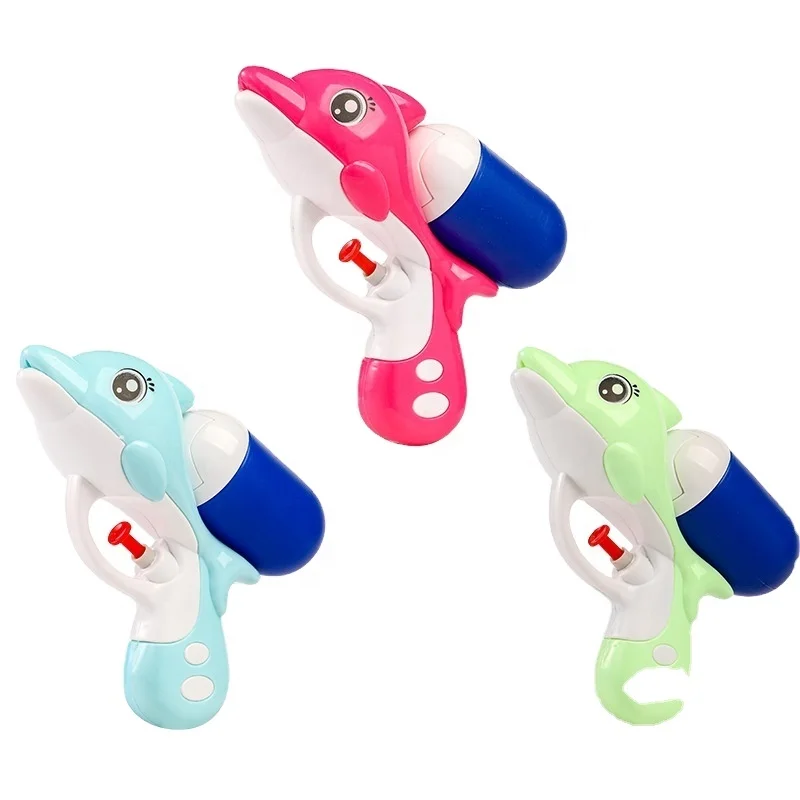 Cartoon Dolphin Water Gun Outdoor Portable Blaster Gun Kids Beach Toys Cute Animal Shape Hand Held Toy Water Gun For Kids