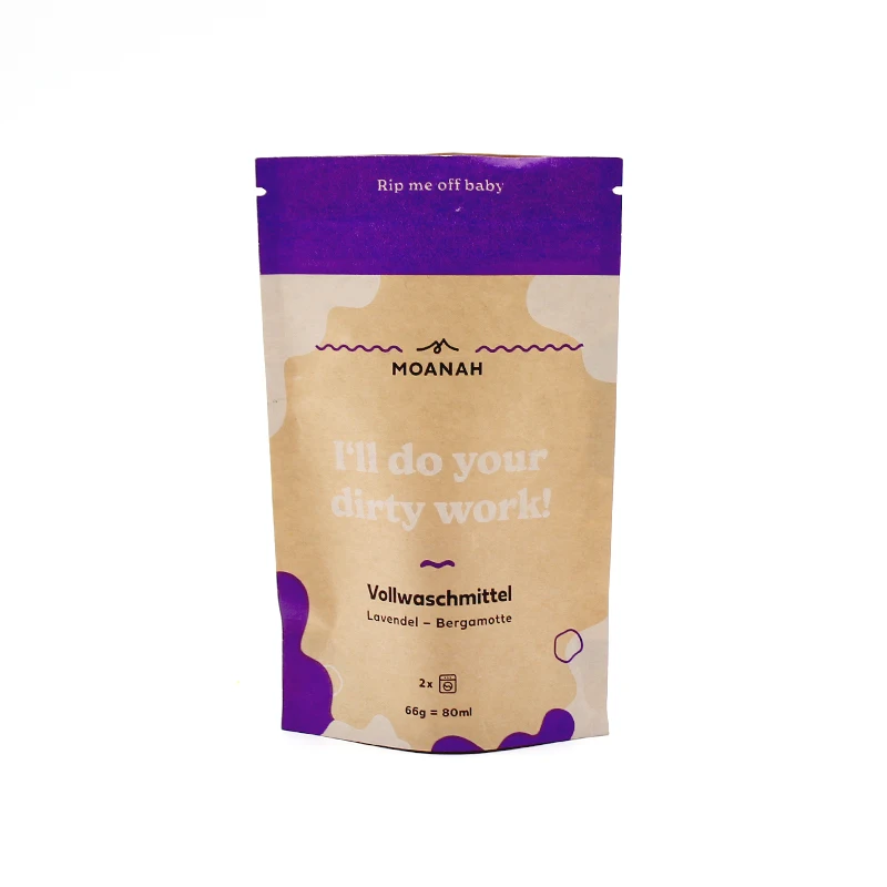 kraft paper doypack compostable ziplock pouch eco friendly biodegradable packaging bag