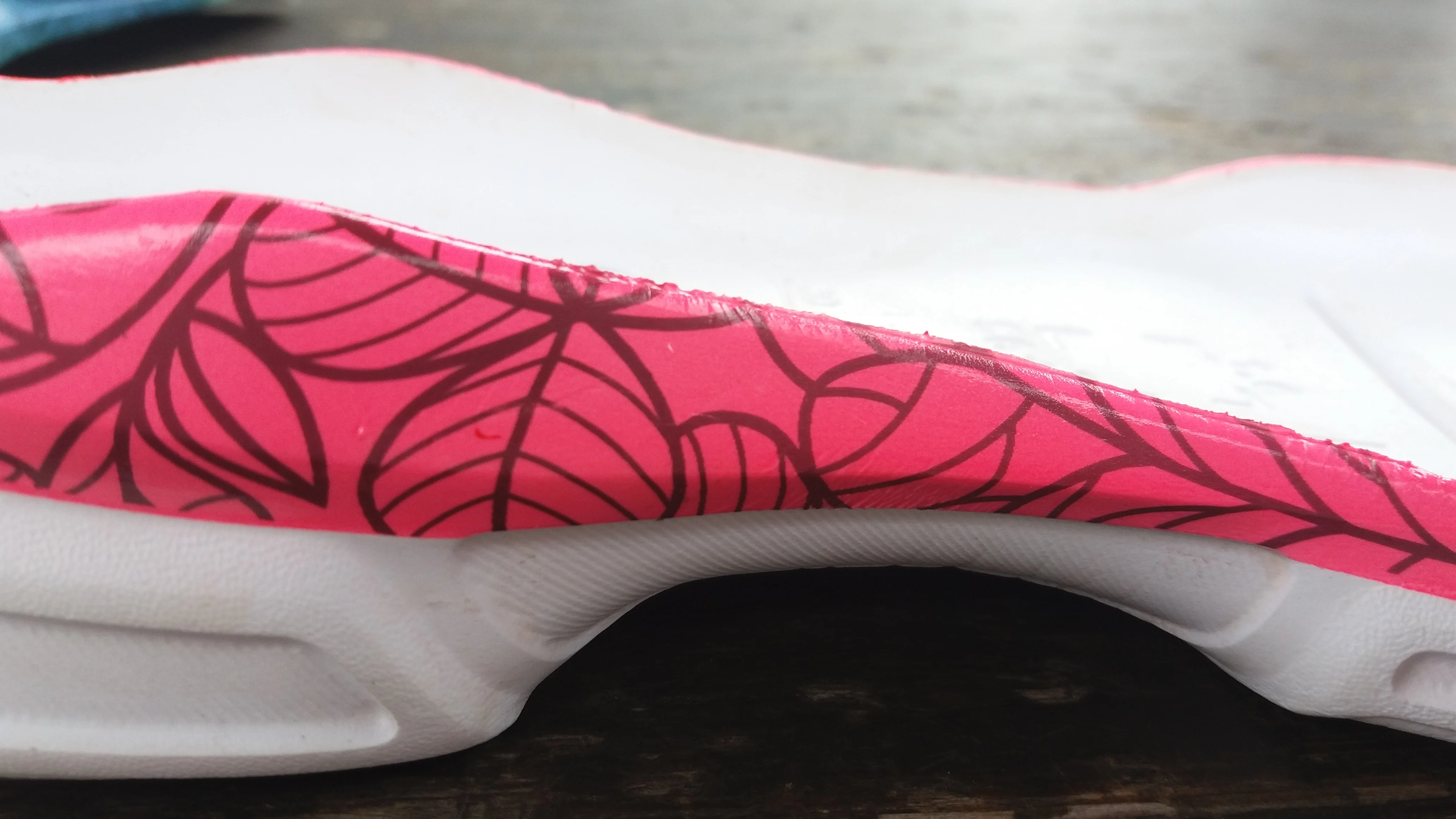 Customize color sole t EVA TPR Outs custom  EVA painting shoe outsole