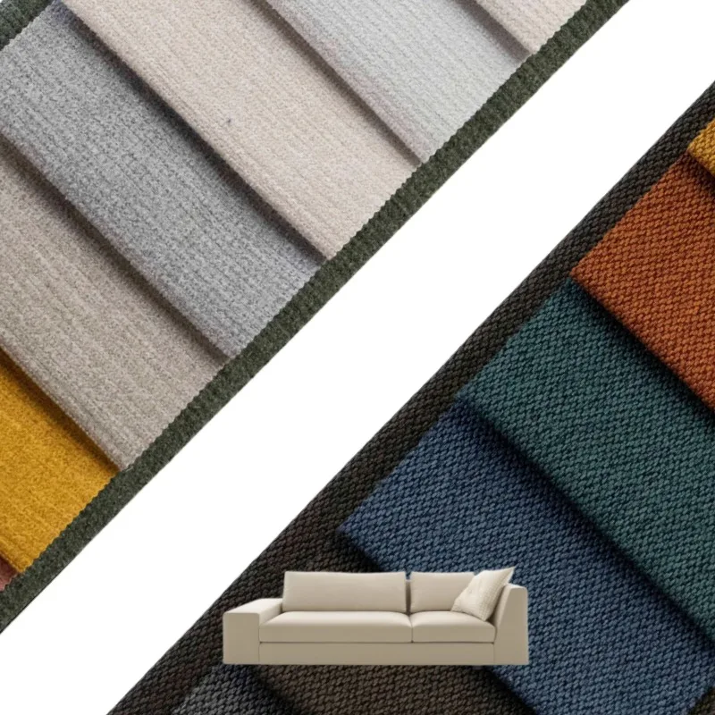 Manufacturing 280-500gsm 144cm fabrics for sofa furniture upholstery geometric loveseat sofa fabric