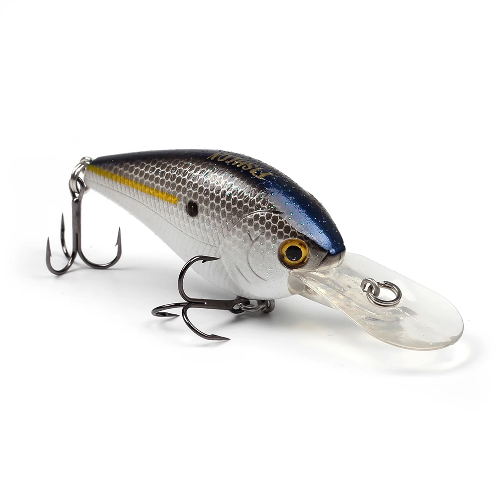 KEWOTE Crankbait Wobbler 60mm 12g Depth 2.0m Floating Crank Lure Bait for Bass Fishing with Long Lip Bill