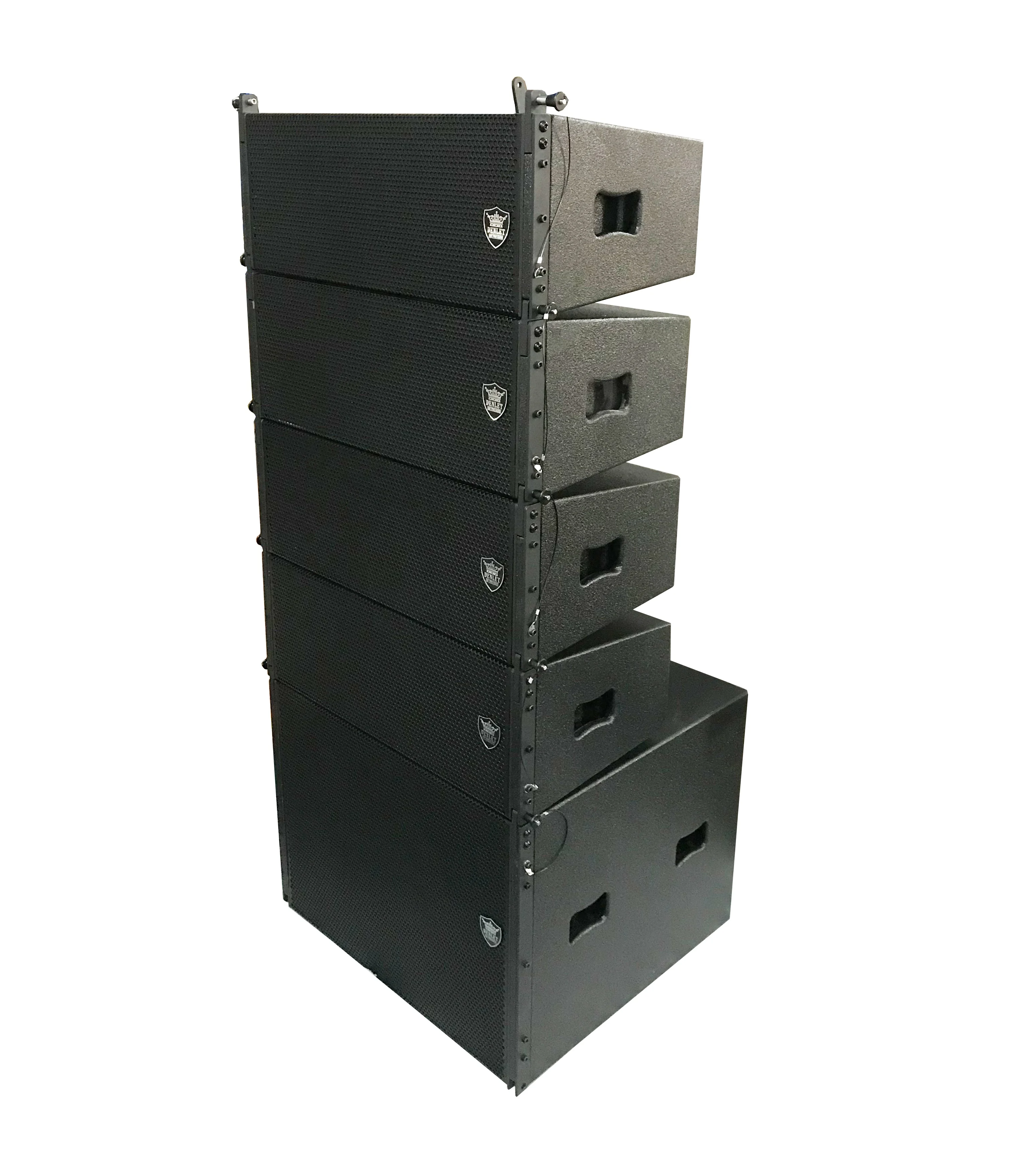 RMS 400watts passive 16ohms 4pcs dual 8 inch with 1pcs 18 inch subwoofer line array loudspeaker professional audio video system