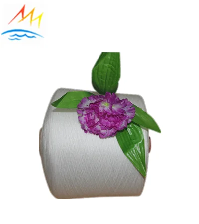 100% polyester ring spun waxed yarn pe 30/1 on paper cone for knitting or weaving