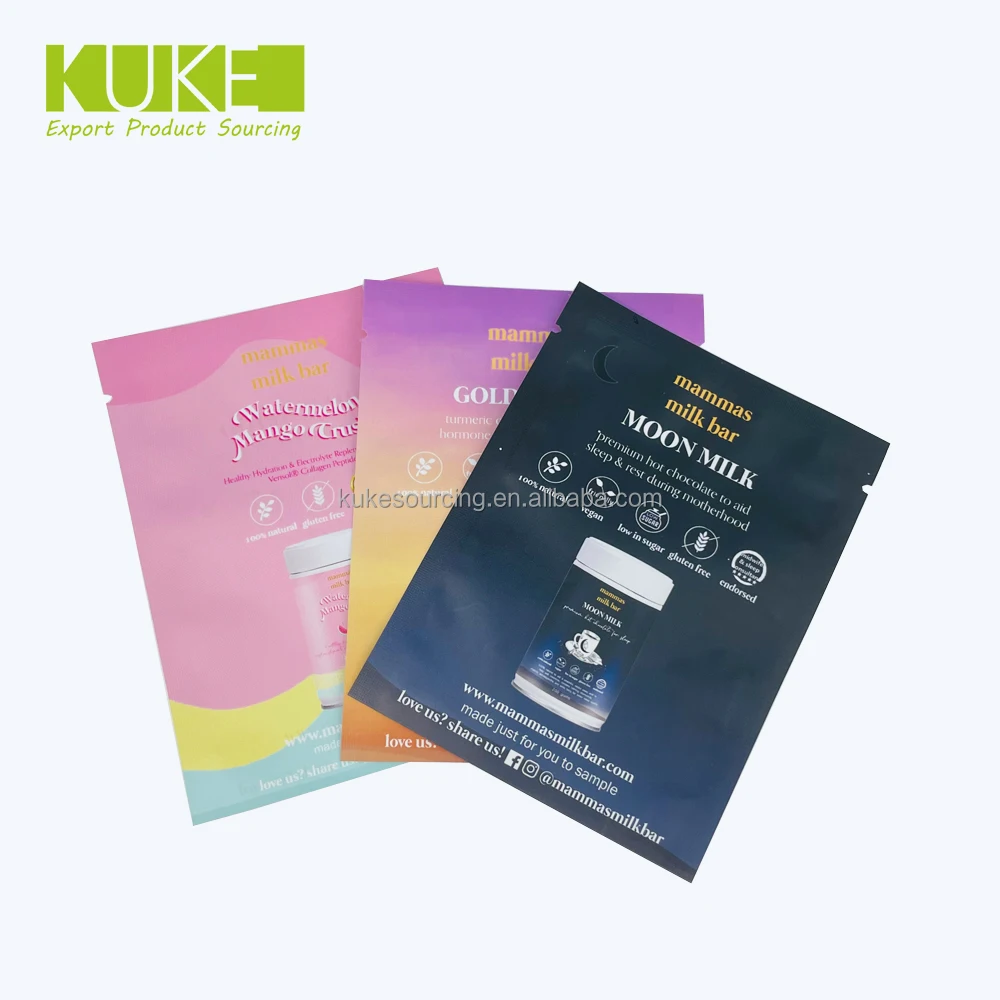 sealable pouch pre-roll tube packaging puncture proof 8ml sachets zip mylar bag small proof plastic vanilla beans pods packaging