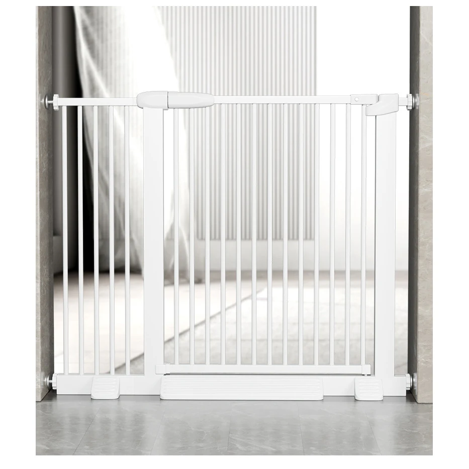 Pressure Mounted Baby Gates with Door for Stairs Doorways Dog Gate for The House Wide Long Large Toddler Puppy Dog Safety Gate