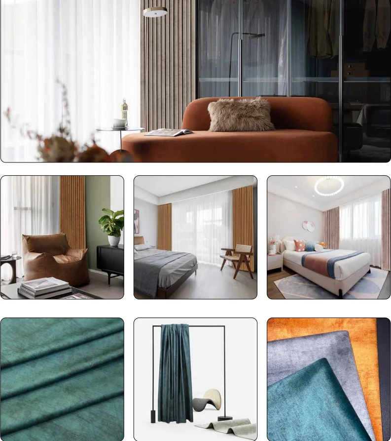 100 % blackout  Sofa Polyester Shading Fabric for Curtains factory