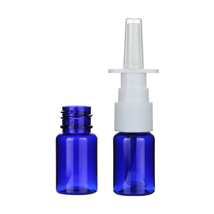 10ml 15ml 20ml 30ml Refillable PET Empty Pharmaceutical Packaging Nasal Spray Bottle