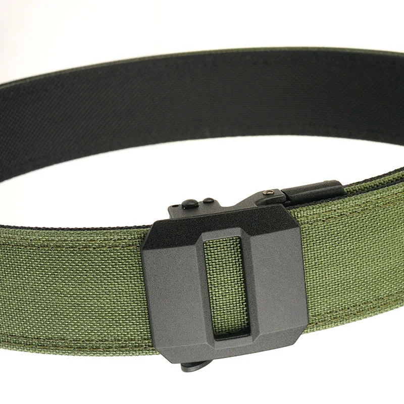 Custom Nylon Tactical Belt Heavy Duty Utility EDC Business Outdoor Sports Quick Release Metal Automatic Buckle Wholesale