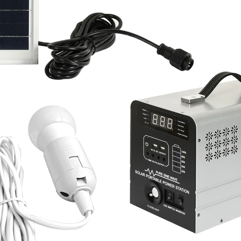 500W Portable Power Station DC AC Regulated Charging for Home Car Solar Generator Lithium Ion Battery Pack EU & US Plug Camping