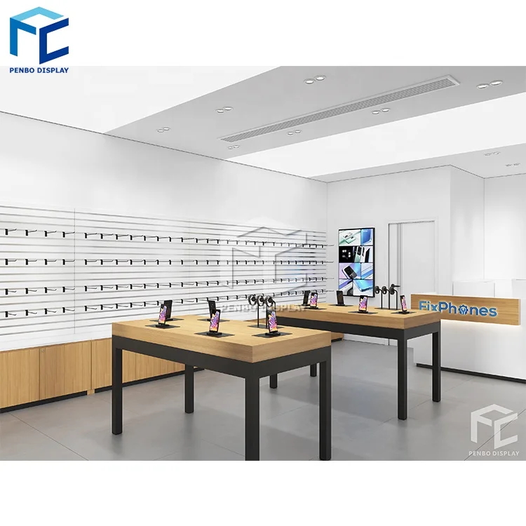 Модный стиль современный пользовательский Высококачественный Компьютерный магазин стол для ноутбука выставочный зал дизайн украшение компьютерного магазина