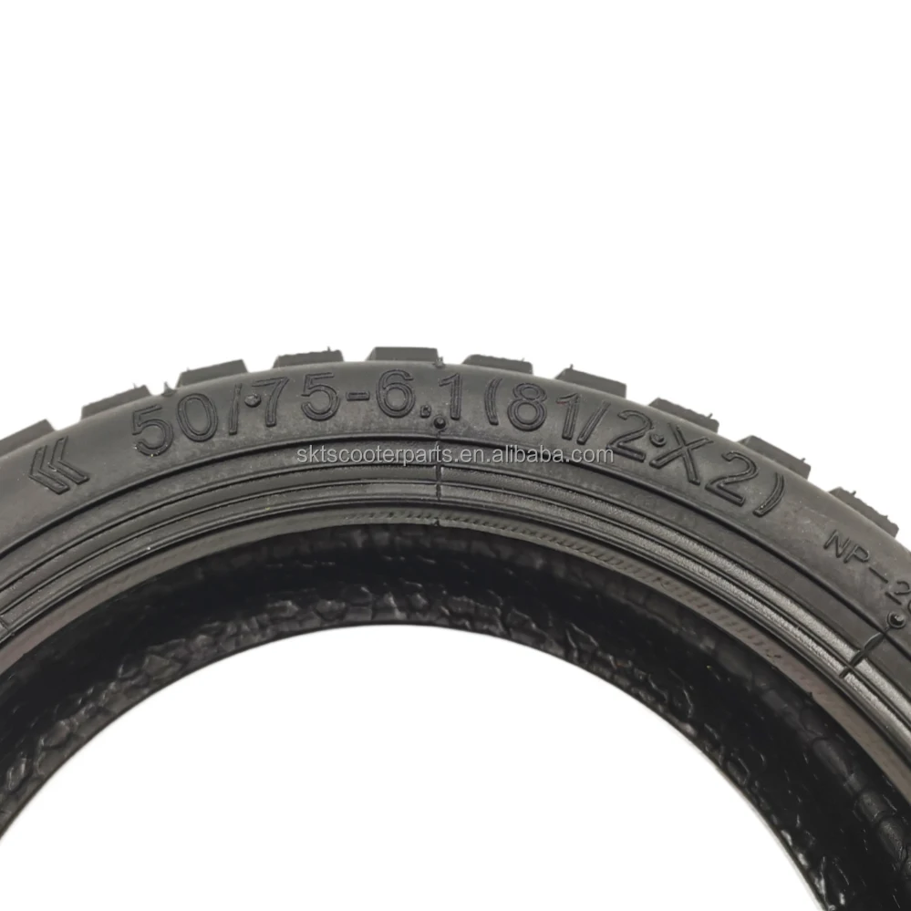 NAIPUTUN 8.5 inch off-road vacuum tire 50/75-6.1(8 1/2x2) Non-slip and explosion-proof tires for Xiaomi electric scooter