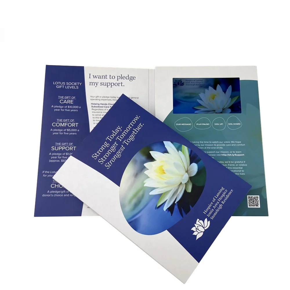 Производитель Шэньчжэнь видео брошюры для рекламного плеера с ЖК-дисплеем 5,0 дюйма