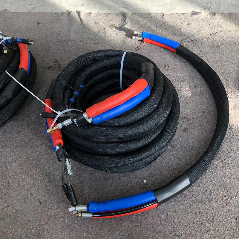 Flexible Polyurethane Heated Hose PU Heating Hose for Sealant Adhesive and Insulation Applications