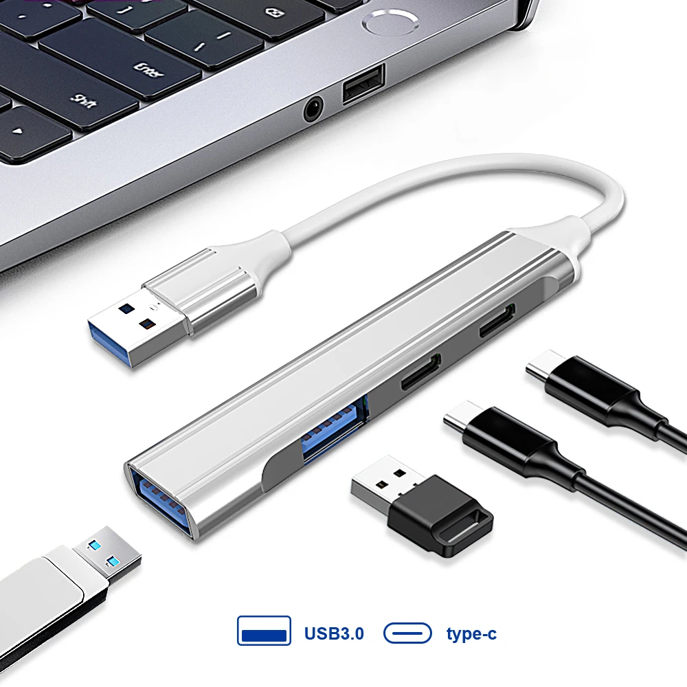 Mini powered usbc hub 3.0 5 in 1 hub usb-c custom oem portable type c docking station usb type c hub Computer Accessories