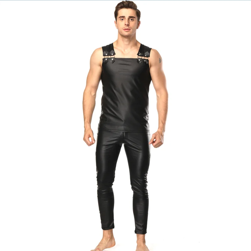 Оптовая продажа 2019 новый дизайн сексуальный мужской кожаный костюм мужское сексуальное кожаное нижнее белье