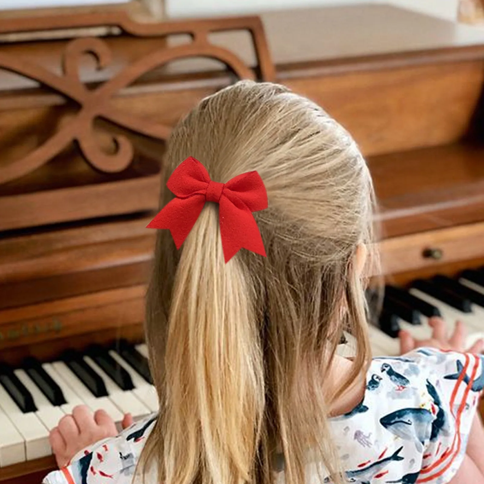 Wholesale 17 Colors Custom Solid Color Duckbill Hair Clip 3.1inches Cute Fabric Hair Bows For Girls Accessories