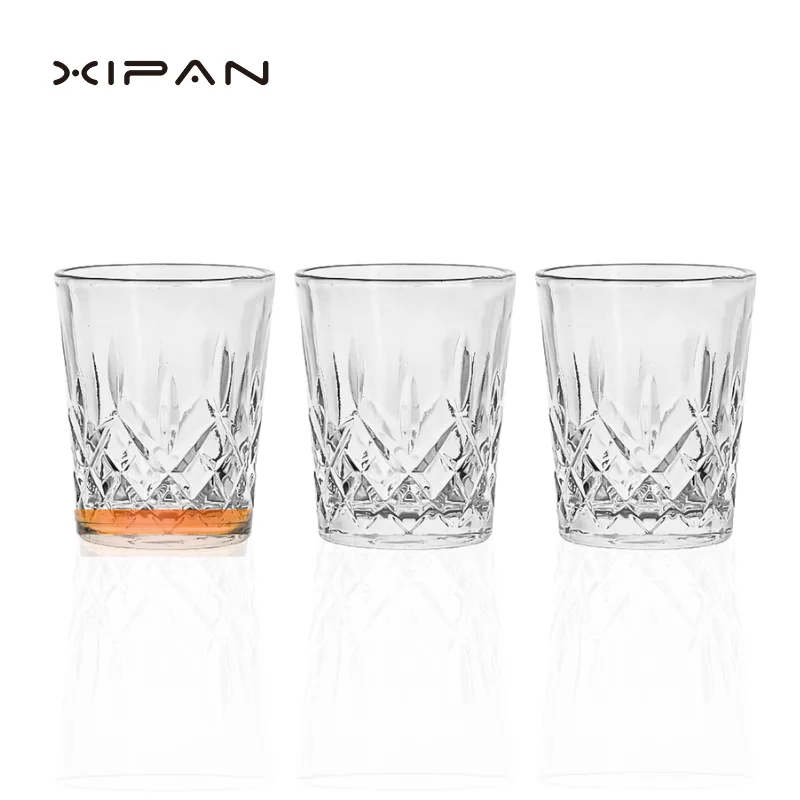 Тисненые рюмки стаканы винтажные очки для дегустации виски 2 унции