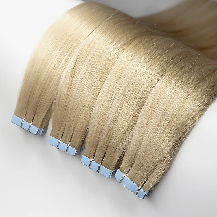 Russian color 100% human tape-in hair virgin double drawn tape in hair extensions