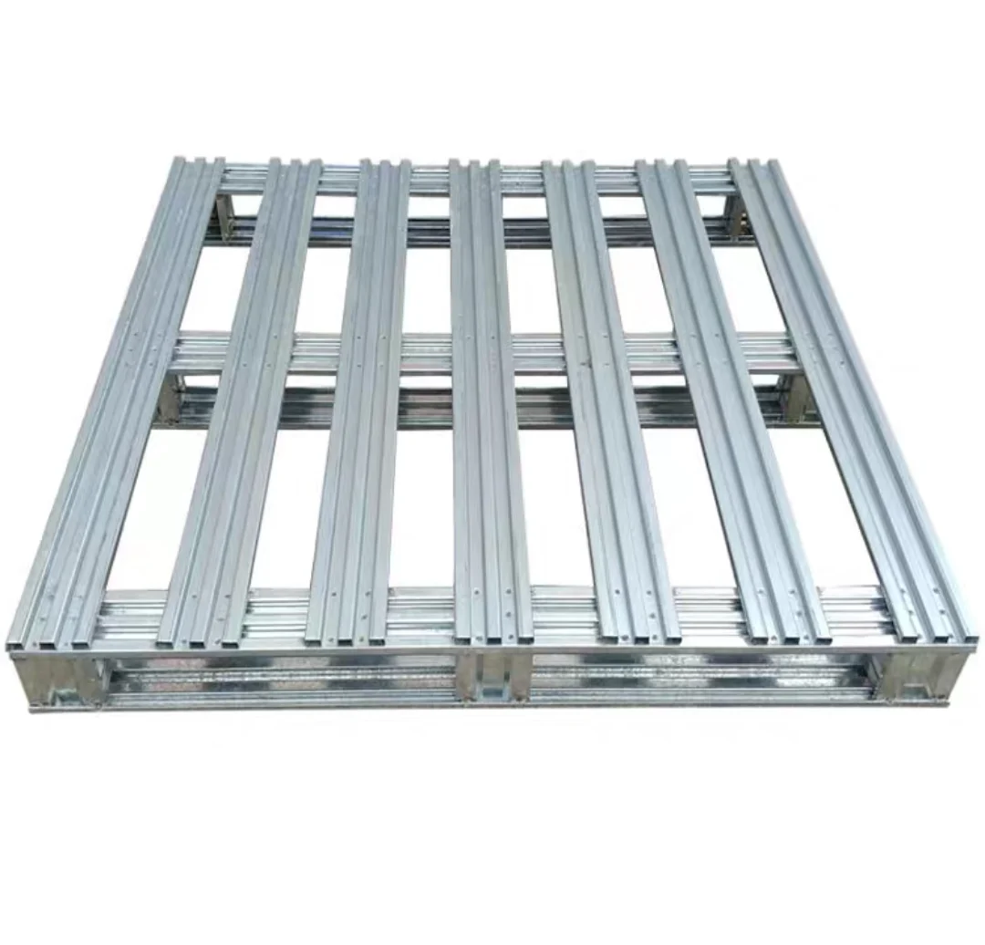 Customized Warehouse Forklift Heavy Duty Iron Steel Pallets For Sale Storage Use With Pallet Racking Systems Pallet Supplier