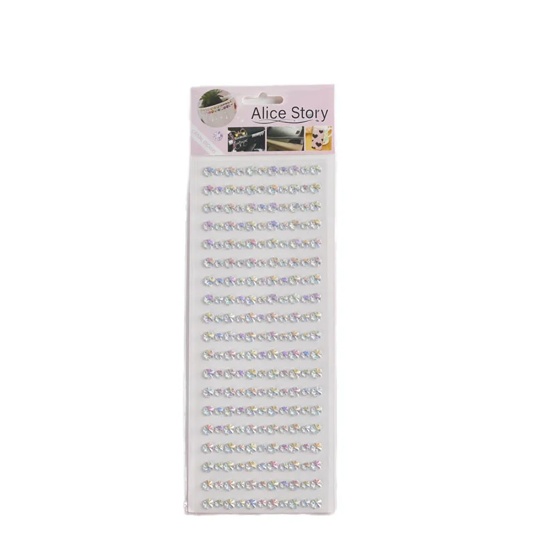 Custom Crystal Decoration Stickers Colorful Decoration Diamond Stickers DIY Decoration Stickers