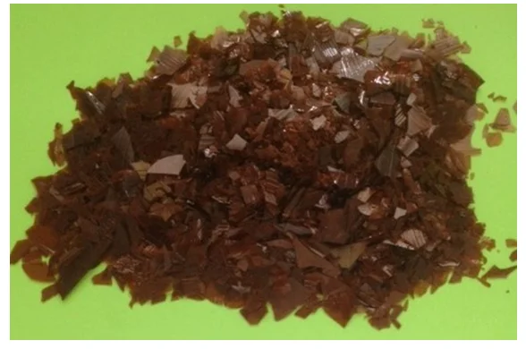 High Quality  Shellac Dewaxed Orange Shellac in flakes with palas tree for wood polish Leather treatment