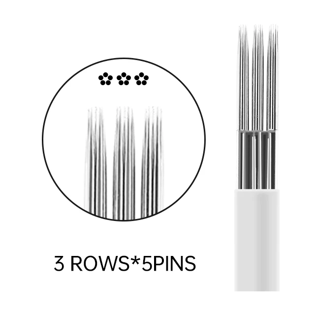 Supply 3*5 Pins Microblade Needle Tattoo Eyebrow For Permanent Machine Microblading Needles Genius Micro Makeup Switch Blade