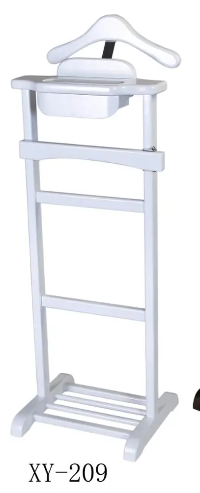 Hotel wooden walnut valet stand