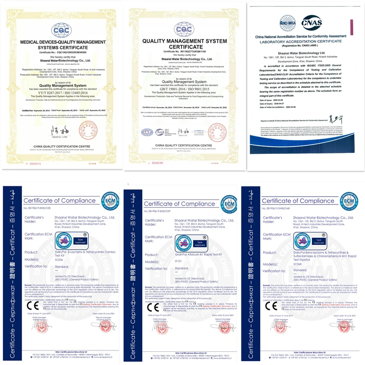 ST101 Aflatoxin B1 Rapid Test Kit 5-64ppb